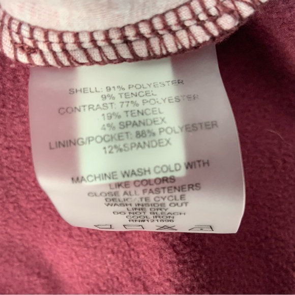 Title Nine Quarter Zip Hoodie Pockets. Rose Color. Women’s Size Small. - Picture 7 of 7